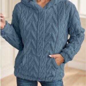 Cozy Blue Fleece Hoodie